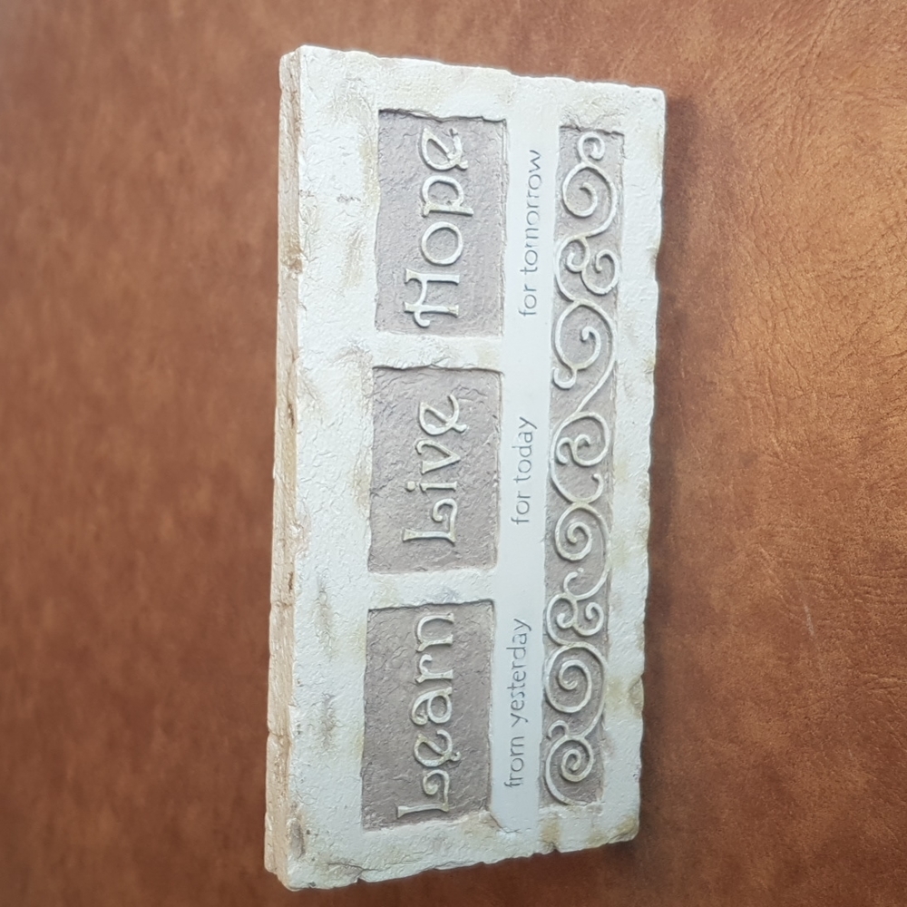 Learn Live Hope Plaque